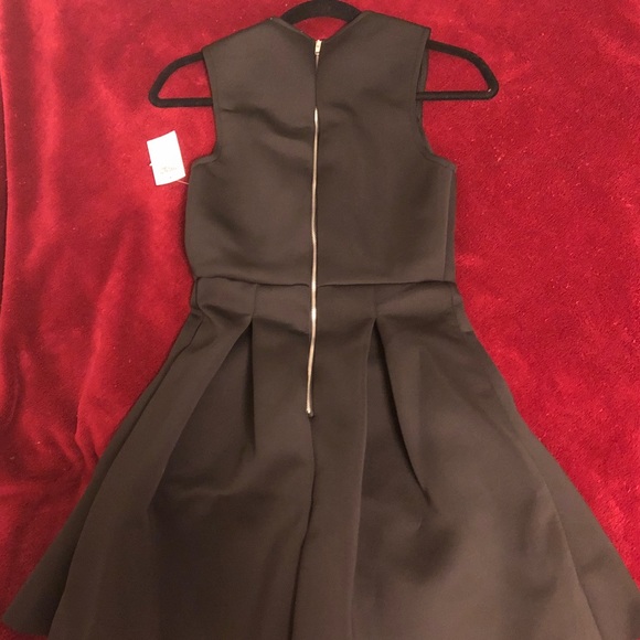 Charlotte Russe Black V-Neck Skater Dress - Picture 2 of 5